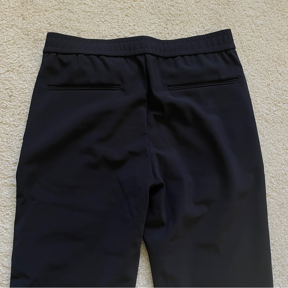 Theory Mayer Drawstring Precision Ponte Pants Bla… - image 4